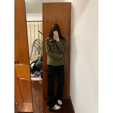【有货】军绿色工装外套男款高级感痞帅夹克HY195CC-特P65，男装夹克，星座1007（原301D）
