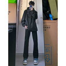 B221美式ins高街暗黑小众修身弹力休闲牛仔裤LK23010-P60控78，男装牛仔裤，电商B221