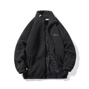 1日系白底冬季宽松百搭羊羔毛大码M-5XL棉衣外套男8727P105控149,莱特兄弟情侣穿搭日系图片