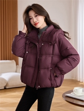 现货。白鸭绒羽绒服女2025冬季新款短款羽绒服外套女加厚，女装羽绒服，依万里