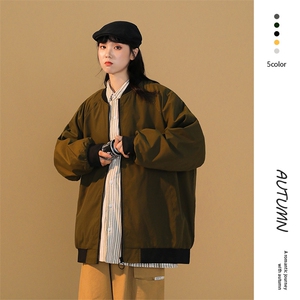 情侣潮大码宽松休闲多色光板夹克棒球服外套潮J7204 P30【特价】图片