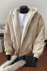 大理石座山雕连帽绒毛刺绣外套冬季棉服夹克XZ514-2-25106-特P100，男装夹克，星座514-2(原B239)