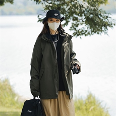 冬季三合一外套日系连帽男装青年夹克户外防水冲锋衣外套6152-P90，男装夹克，星座1403A