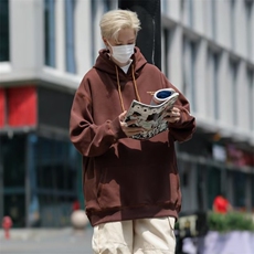 美式街头复古连帽卫衣男潮牌宽松情侣休闲百搭外套新款W306-P50，男装卫衣，星座1109-3