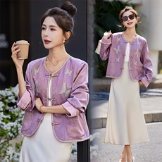 2026年春季中式修身立体贴袋短外套，女装短外套，靓衣阁