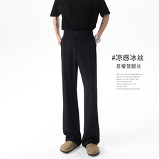 冰丝西裤5X1053-TP4578速干冰皮垂感夏季潮牌长裤小西裤男，男装休闲裤，电商A102