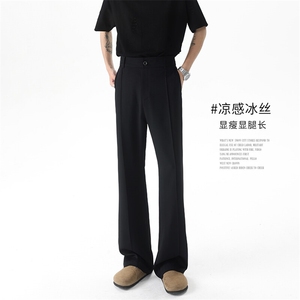 冰丝西裤 5X1053-TP4578 速干冰皮垂感夏季潮牌长裤小西裤男图片