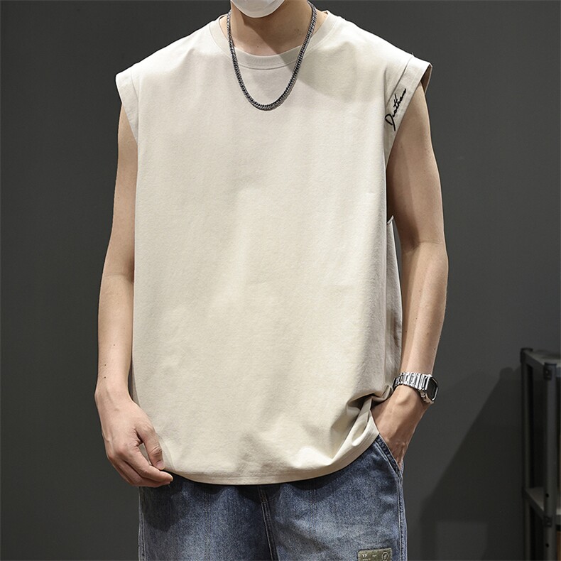 2026新款凉感背心男士夏季宽松大码运动吸汗无袖t恤潮薄健身坎肩，男装背心/马甲，电商D215