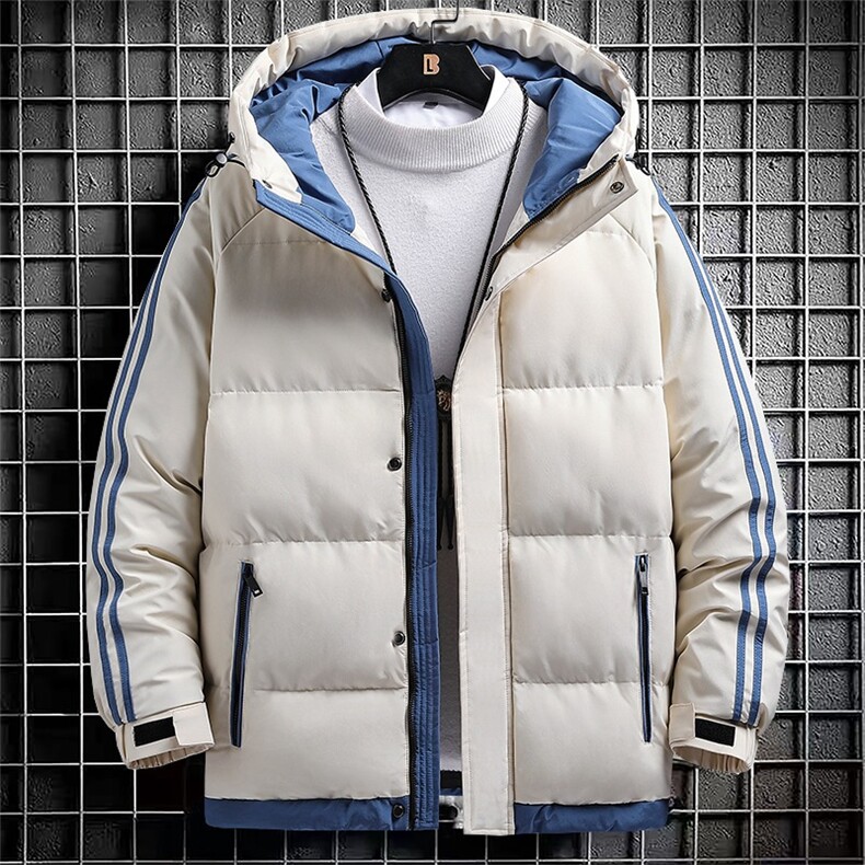 羽绒棉服男款24冬季加厚保暖冬装冬天上衣服潮牌工装帅气男士外套图片
