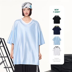 印花短袖T恤男士夏季速干运动2025新款美式高街宽松潮牌半袖图片