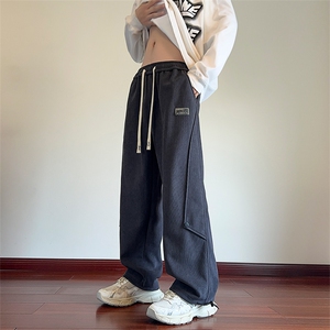 秋冬季美式高街工装休闲潮牌运动青少年裤子XZ301b-2-CK713P30图片