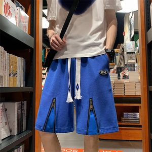 特P35  高品质华夫格夏季新款个性百搭拉链短裤沙滩中裤XDK228图片