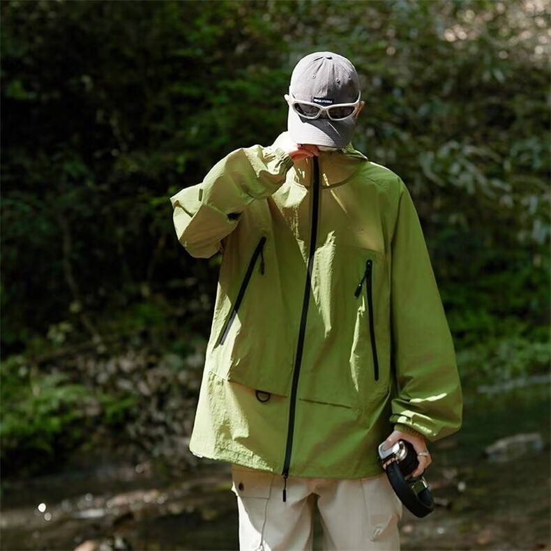 山系机能防紫外线冲锋衣男夏轻薄款户外速干防晒皮肤衣服夹克外套,男装夹克,星座1013