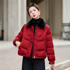 2025年冬季短款羽绒中式新款羽绒服图片