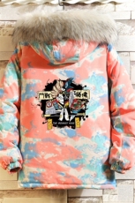 MC49016-P135大毛领迷彩衣男大码加厚服男袄子砖墙挂拍，男装棉衣，电商A040A