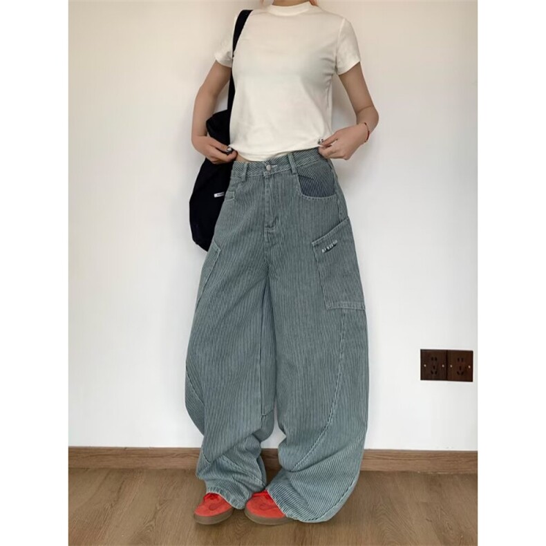 1506A/G76950/P59港风潮男夏季新款个性字母牛仔裤嘻哈潮流裤图片