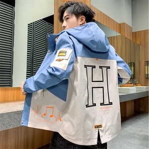 男士外套秋季2021新款韩版秋装上衣休闲工装春秋夹克男JK166-P75图片