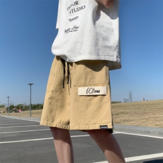 男工装短裤夏季宽松直筒五分裤子日系潮流休闲中裤K6616-P30，男装休闲裤，星座512-4