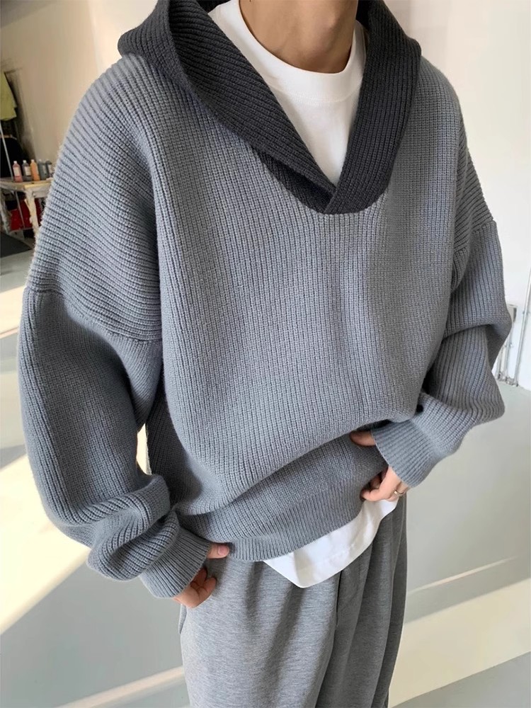 秋冬新款开衫毛衣美式复古休闲针织衫男纯色外套513AMY2537P52,男装针织衫/毛衣,星座513A