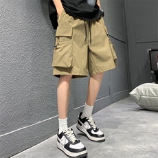 高品夏季工装短裤男纯色宽松大码运动五分裤DSA157B-D607-特P43，男装牛仔裤，电商A157B