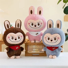皮皮乐园毛绒玩具 金貂围巾拉布布