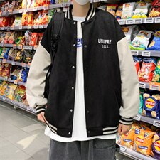 秋季高街ins设计感小众棒球服外套男潮牌ioversize夹克W4881-P40，男装夹克，星座512-2