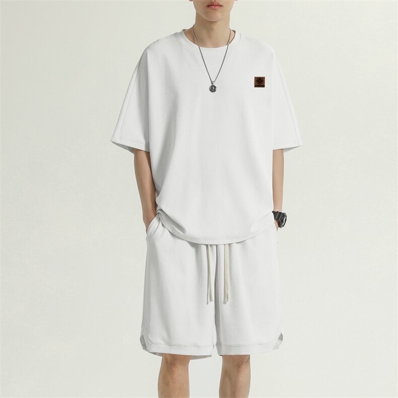 冰丝短袖t恤男士夏季薄款速干运动套装篮球衣服TZ15-特批-68,男装休闲套装,星座718