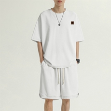 冰丝短袖t恤男士夏季薄款速干运动套装篮球衣服TZ15-特批-68，男装休闲套装，星座718