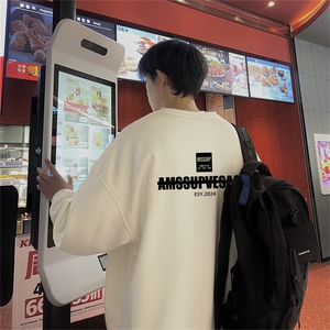 特P25控48 秋冬新款男士圆领卫衣宽松休闲日常百搭上衣WQ2457图片
