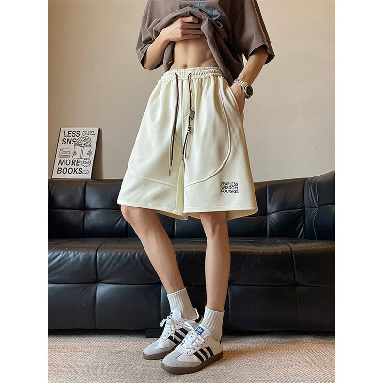 8XL-M抖音品质特大码ins潮流亮色休闲短裤印花五分裤DK1521P35,男装休闲裤,电商D206-1