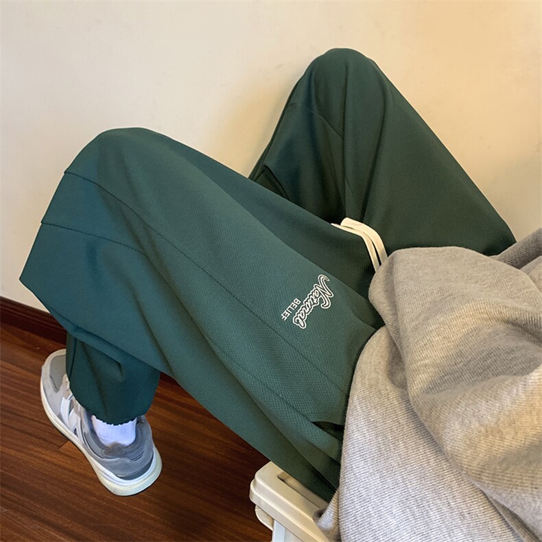 港风休闲裤男宽松拖地束脚裤卫裤XZ214-8 KP723 P40图片