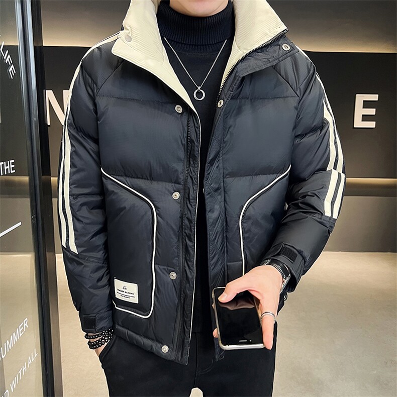 @店主风-冬50%白鸭绒羽绒服潮流男拼接上衣-1835,男装羽绒服,电商D246