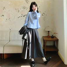 【新品】2026春季半身裙吊带衬衫三件套C5801P175K288，女装套装/套裙，2D113