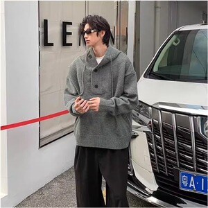 现货一千件DY276-批55抖音天猫高品质潮牌男女连帽毛衣潮图片