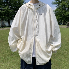 Wt121-P35夏季宽松型冰丝褶皱防晒服，男装夹克，星座1501-1