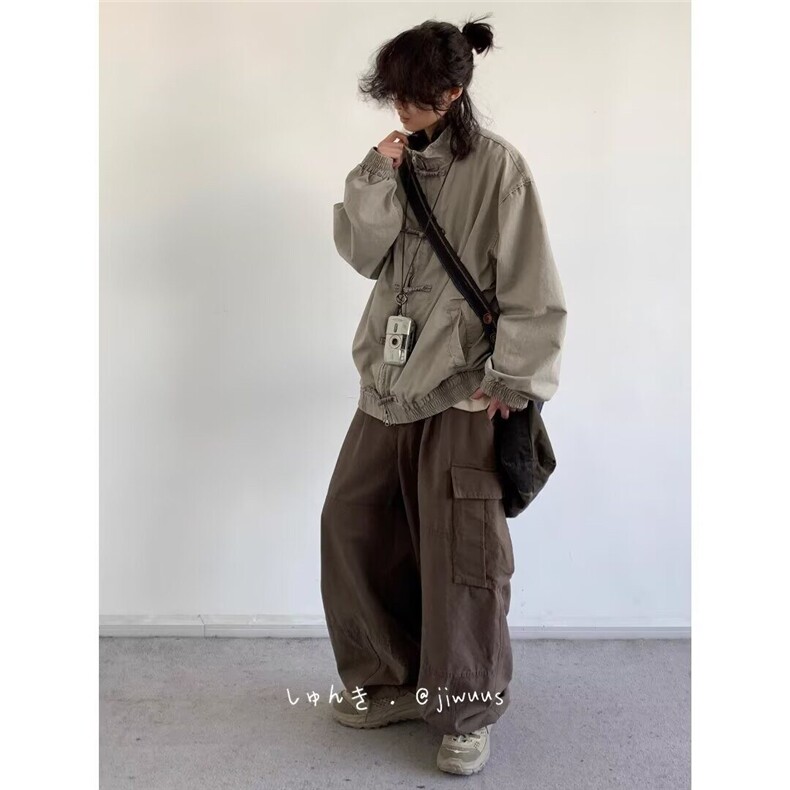 新中式复古盘扣百搭潮潮牌宽松休闲风工装夹克YSSQ-611-P65,男装夹克,星座1109-3
