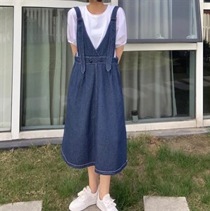 牛仔套裙图片
