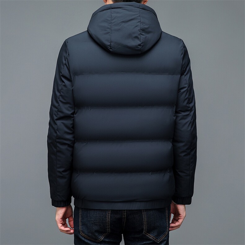 冬季新款男士可脱卸帽休闲棉服中年男装宽松御寒棉衣厚款保暖外套,男装棉衣,电商B212（原钱塘6029）