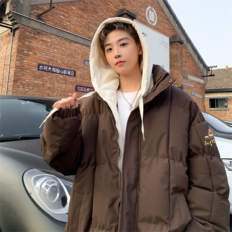 抖音供应现货！三防冬季加厚假两件羽绒棉衣外套棉服BM8820特P98,男装棉衣,电商A486