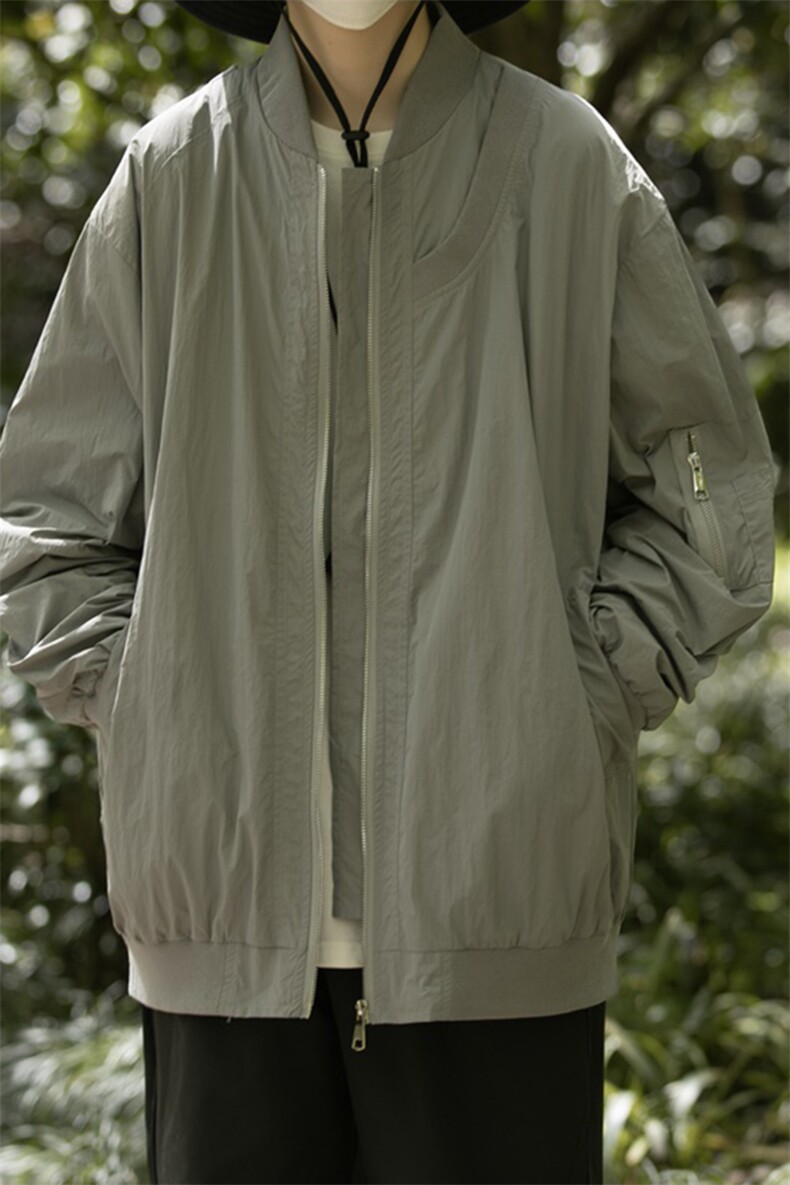 港风大码日系男女户外薄款休闲连帽防晒服XZ213-JKFS03-P75控98,男装防晒衣,星座213