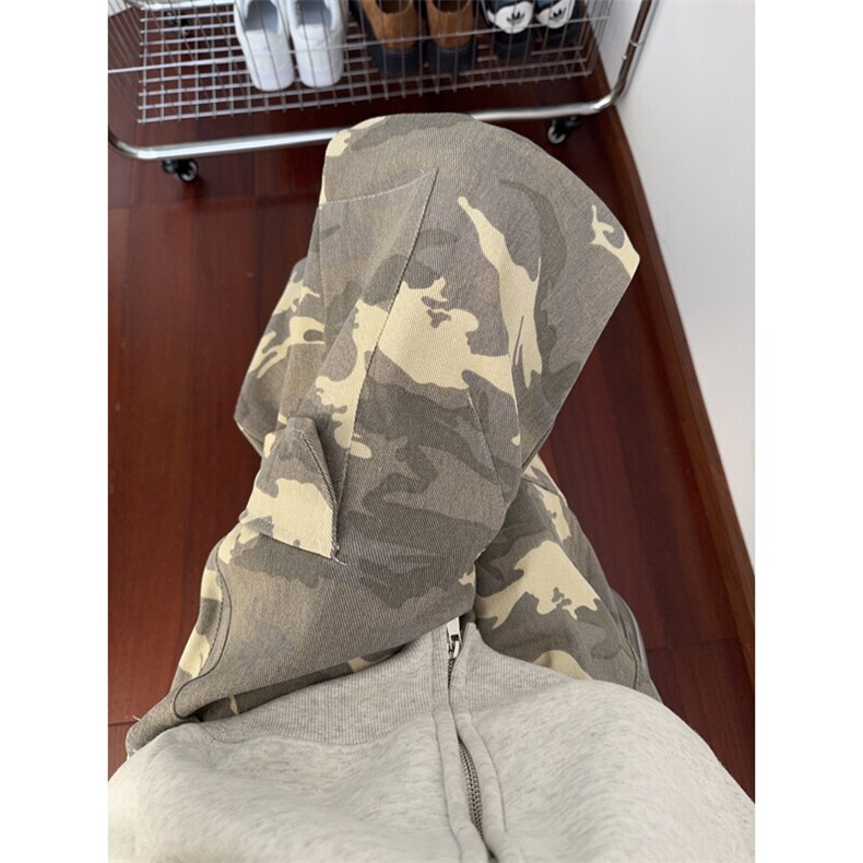 B221美式ins高街多口袋休闲迷彩宽松直筒工装裤LK24253-特P48控78,男装休闲裤,电商B221