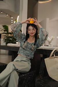 奢牌同款印花…博主范的朦胧氛围感图片
