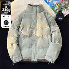 冬季立领羽绒服男加厚臂章羽绒衣外套青年潮男士A266-88683-P165，男装羽绒服，电商A266