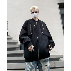 秋季新款飞行员上衣外套男女宽松百搭设计工装夹克棒球服JK909，男装夹克，星座1116A-1（原606A）