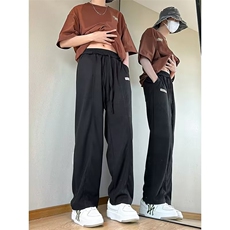 休闲裤男韩版潮流高街帅气2023春夏季新款ins宽松阔腿裤K3533-P30，男装休闲裤，星座412