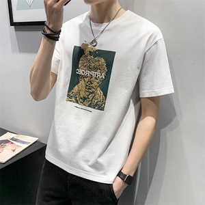 100%棉 主推 夏装新款纯棉短袖T恤男休闲体恤 95012图片