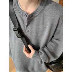 秋冬男POLO领毛衣单排扣休闲针织衫打底线衣M6P60，男装针织衫/毛衣，星座1013-1