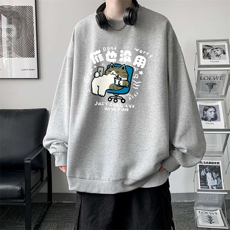 8XL圆领卫衣男超大码胖子肥佬大号长袖t恤S6403-P28,男装卫衣,电商A040