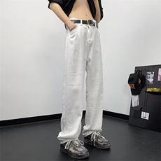 白色牛仔裤男士韩版潮流痞子帅气百搭2024夏季ins长裤RK1826-P39，男装牛仔裤，星座412-3