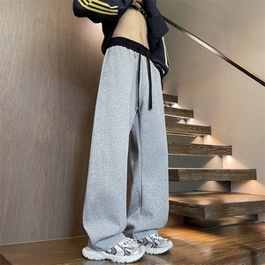 311B-1-KJ8117-P37控69 秋季潮流弯刀裤卫裤男女休闲运动裤长裤图片